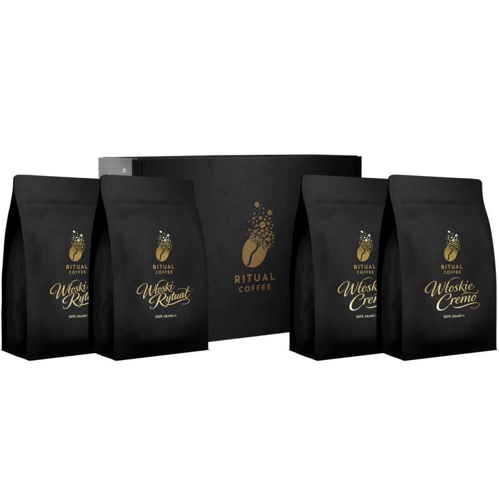 Włoska Kawa 1kg 4x250g – Rytuał & Cremo 100% Arabika