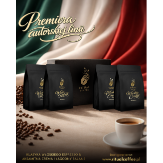 Włoska Kawa 1kg 4x250g – Rytuał & Cremo 100% Arabika
