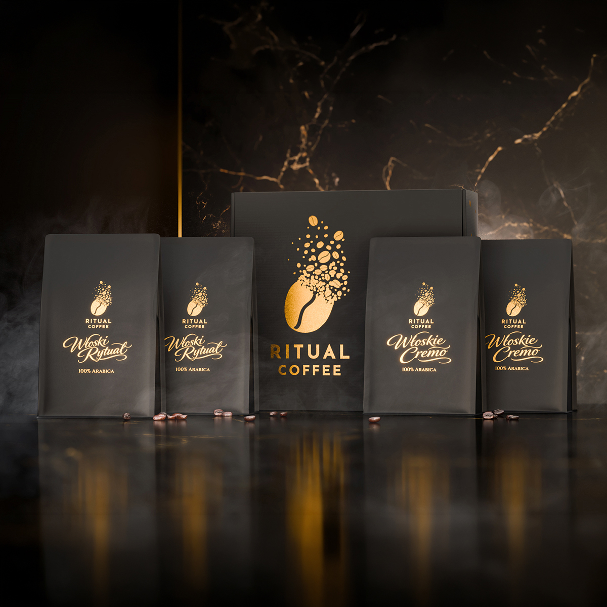 ritual-coffee-zestaw-4x250g-wloski-rytual-wloskie-cremo zestaw kawa 4x250g