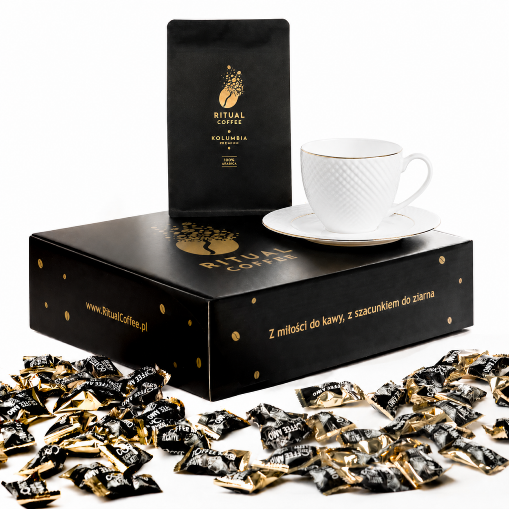 kawa Kolumbia 250g zestaw prezentowy